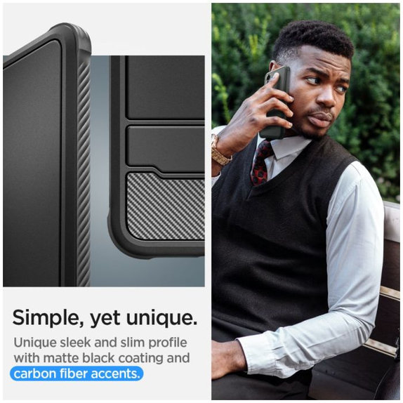 Spigen - Maska Rugged Armor za Samsung Galaxy S24+, Matte Black