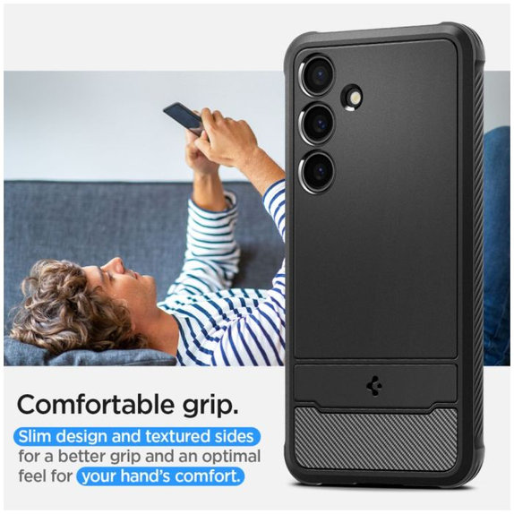 Spigen - Maska Rugged Armor za Samsung Galaxy S24+, Matte Black