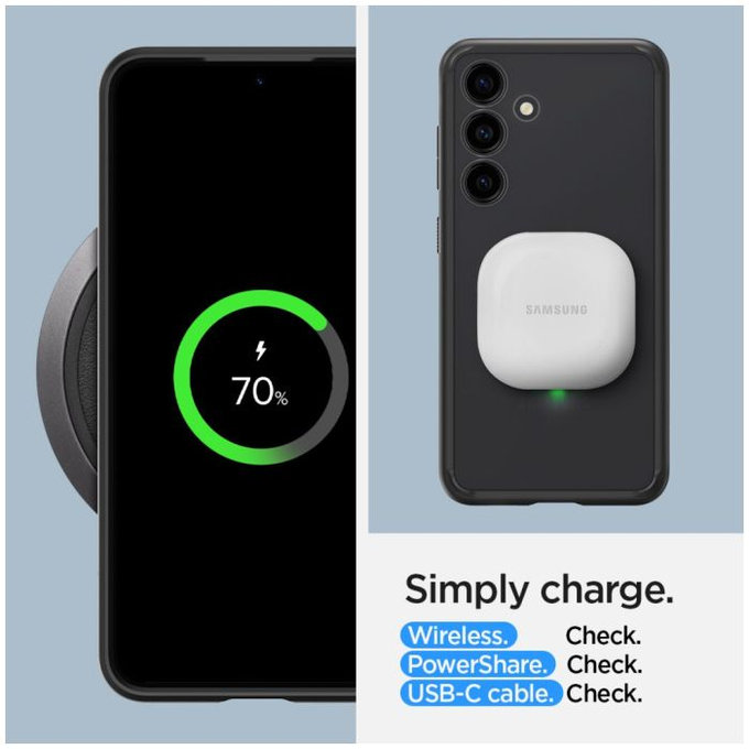 Spigen - Maska Ultra Hybrid za Samsung Galaxy S24+, Frost Black