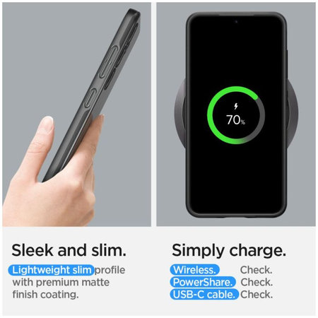 Spigen - Maska Thin Fit za Samsung Galaxy S24, crno