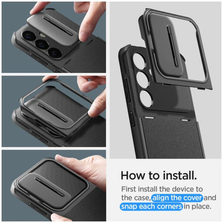 Spigen - Maska Optik Armor za Samsung Galaxy S24, crno