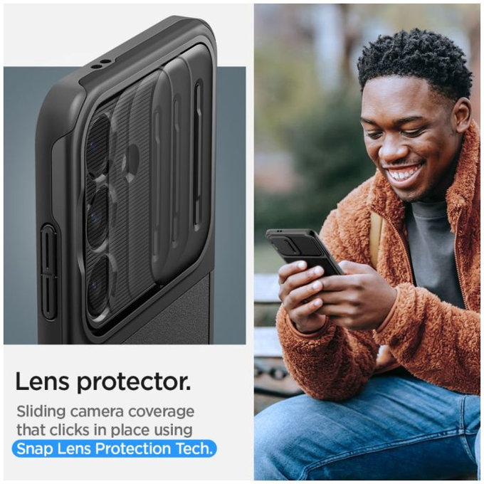 Spigen - Maska Optik Armor za Samsung Galaxy S24, crno