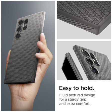 Spigen - Maska Liquid Air za Samsung Galaxy S24 Ultra, Granite Grey