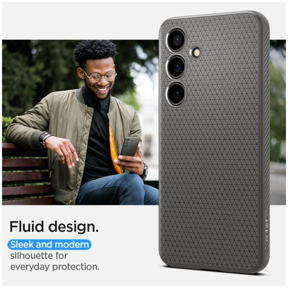 Spigen - Maska Liquid Air za Samsung Galaxy S24, Granite Gray