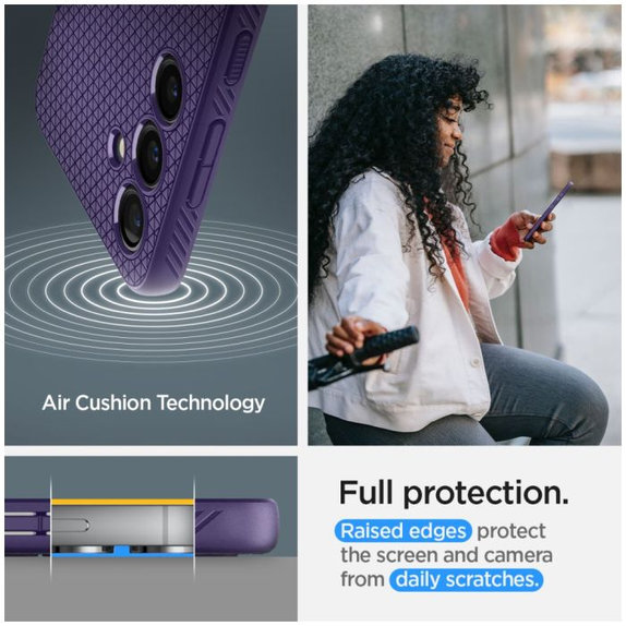 Spigen - Maska Liquid Air za Samsung Galaxy S24, Deep Purple