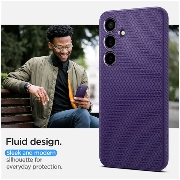 Spigen - Maska Liquid Air za Samsung Galaxy S24, Deep Purple