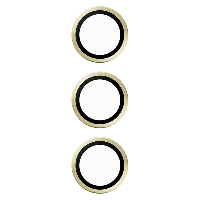 Zaštita objektiva kamere Hoops za Samsung Galaxy S24/S23/S23+, Žuta, PanzerGlass