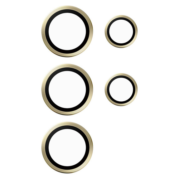 Zaštita objektiva kamere Hoops za Samsung Galaxy S24 Ultra, Žuta, PanzerGlass