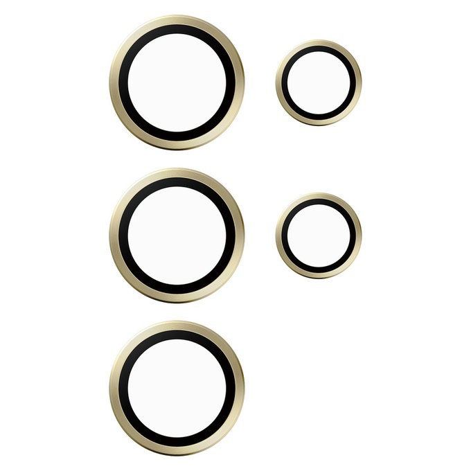 Zaštita objektiva kamere Hoops za Samsung Galaxy S24 Ultra, Žuta, PanzerGlass