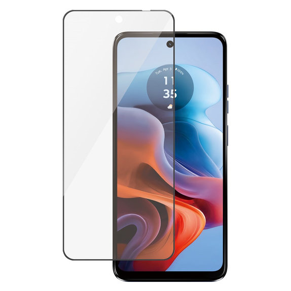 Kaljeno staklo UWF za Motorola Moto G34, Crna, PanzerGlass