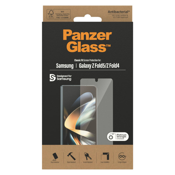 Kaljeno staklo AB za Samsung Galaxy Z Fold5/Z Fold4, Prozirna, PanzerGlass