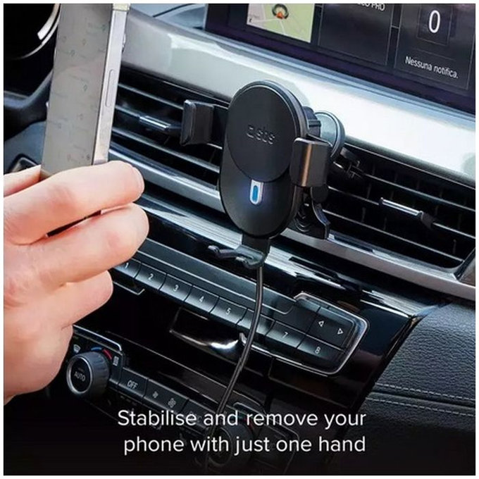 SBS - Auto Držač Gravity s bežičnim punjenjem, 10W, crno