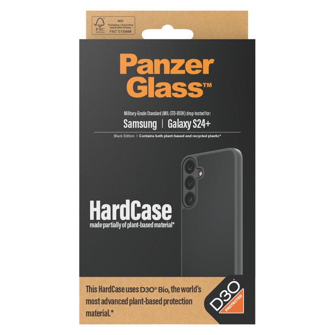 Maska HardCase D3O za Samsung Galaxy S24+, Crna, PanzerGlass