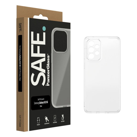 Maska TPU za Samsung Galaxy A33 5G, Prozirna, SAFE by PanzerGlass