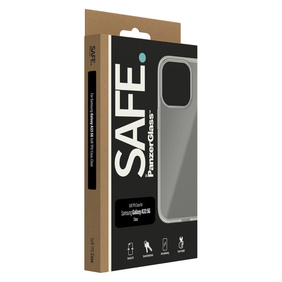 Maska TPU za Samsung Galaxy A33 5G, Prozirna, SAFE by PanzerGlass
