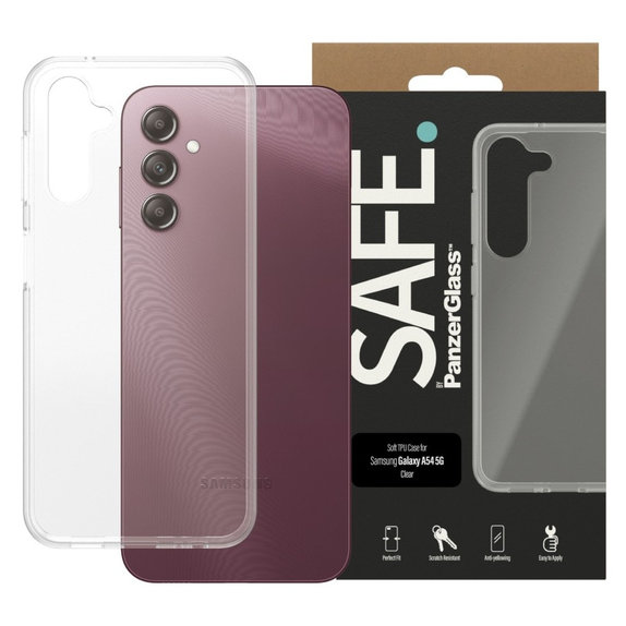 Maska TPU za Samsung Galaxy A14/A14 5G, Prozirna, SAFE by PanzerGlass