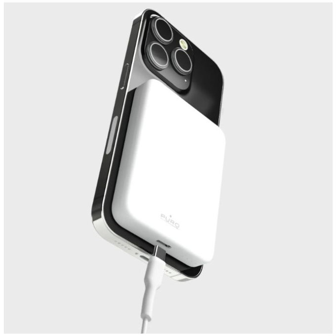 PURO - MagSafe PowerBank 4200 mAh 5W, USB-C, bijela