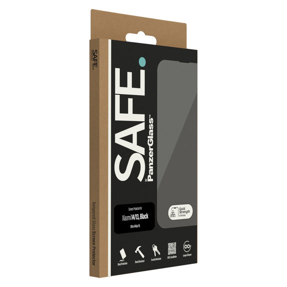 Kaljeno staklo UWF za Xiaomi 14/13, Crna, SAFE by PanzerGlass