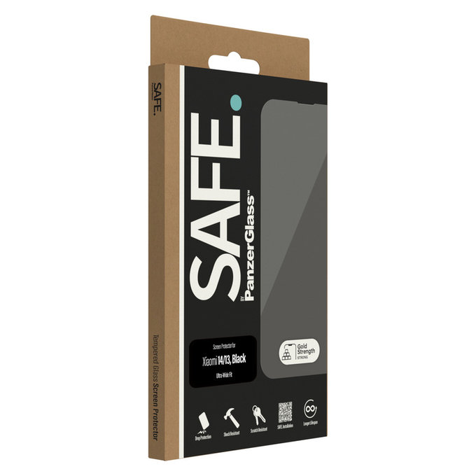 Kaljeno staklo UWF za Xiaomi 14/13, Crna, SAFE by PanzerGlass