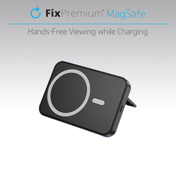 FixPremium - MagSafe PowerBank sa Stojanom 5000mAh, crno