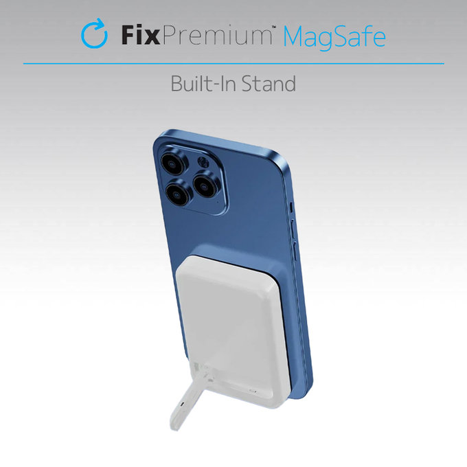 FixPremium - MagSafe PowerBank sa Stojanom 10 000mAh, crno