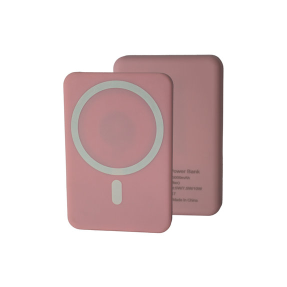 FixPremium - MagSafe PowerBank 5000mAh, ružičasta