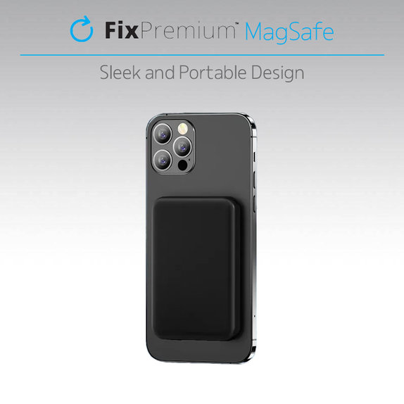 FixPremium - MagSafe PowerBank 10 000mAh, crno