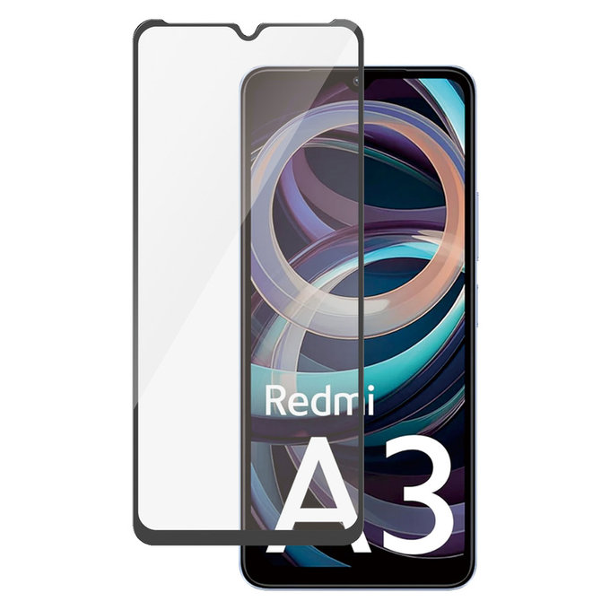 Kaljeno staklo UWF AB za Xiaomi Redmi A3, Čierne, PanzerGlass