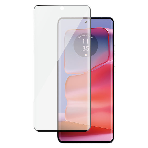 Kaljeno staklo UWF za Motorola Edge 50 Pro, Crna, SAFE by PanzerGlass