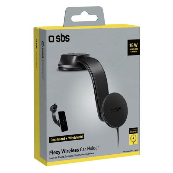 SBS - Auto Držač Flexy s MagSafe, 15W, crno