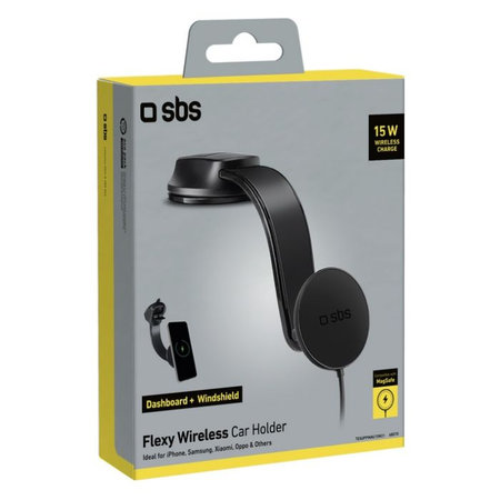 SBS - Auto Držač Flexy s MagSafe, 15W, crno
