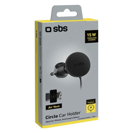 SBS - Auto Držač Circle s MagSafe, 15W, crno