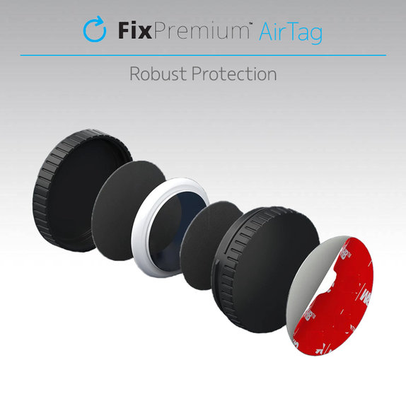 FixPremium - Zaštitna maska ​​za AirTag, crna