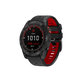 FixPremium - Dvobojni Silikonski Remen za Garmin (QuickFit 20mm), crni