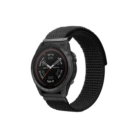 FixPremium - Najlonski Remen za Garmin (QuickFit 26mm), crni