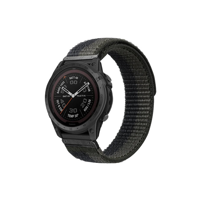 FixPremium - Najlonski Remen za Garmin (QuickFit 26mm), sivi