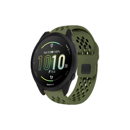 FixPremium - Univerzalni Silikonski Remen za Garmin (20mm), zeleni