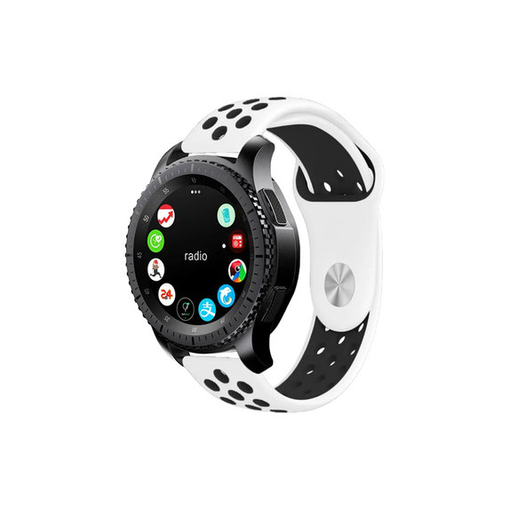 FixPremium - Silikonski Sportski Remen za Garmin (22mm), bijeli