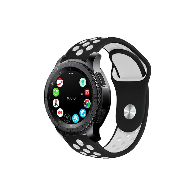 FixPremium - Silikonski Sportski Remen za Garmin (22mm), crni