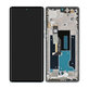 Motorola Edge 50 Fusion - LCD zaslon + zaslon osjetljiv na dodir + okvir (Marshmallow Blue) - 5D68C24359 Genuine Service Pack