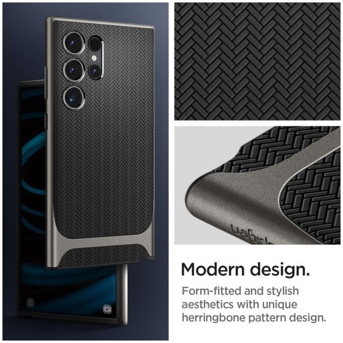 Spigen - Maska Neo Hybrid za Samsung Galaxy S24 Ultra, Gunmetal