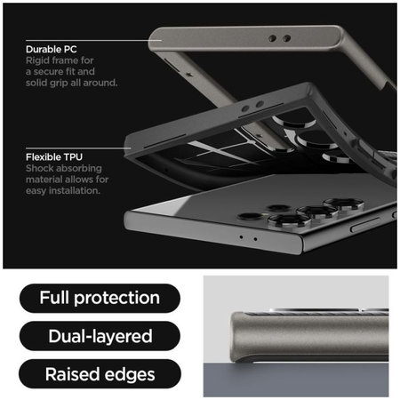 Spigen - Maska Neo Hybrid za Samsung Galaxy S24 Ultra, Gunmetal