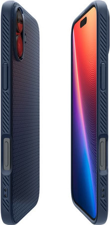 Spigen - Maska Liquid Air za iPhone 16, navy blue
