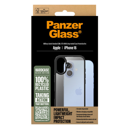 PanzerGlass - Maska HardCase za iPhone 16 crno