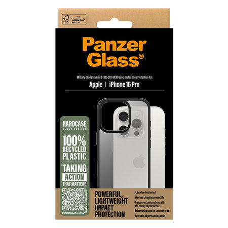 PanzerGlass - Maska HardCase za iPhone 16 Pro, crno