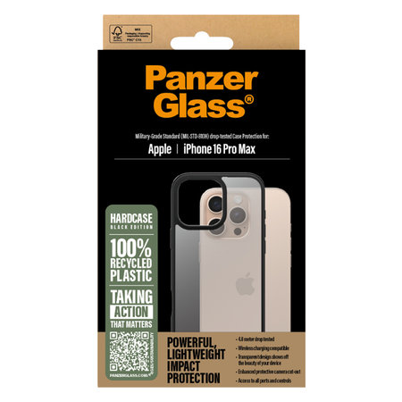 PanzerGlass - Maska HardCase za iPhone 16 Pro Max, crno