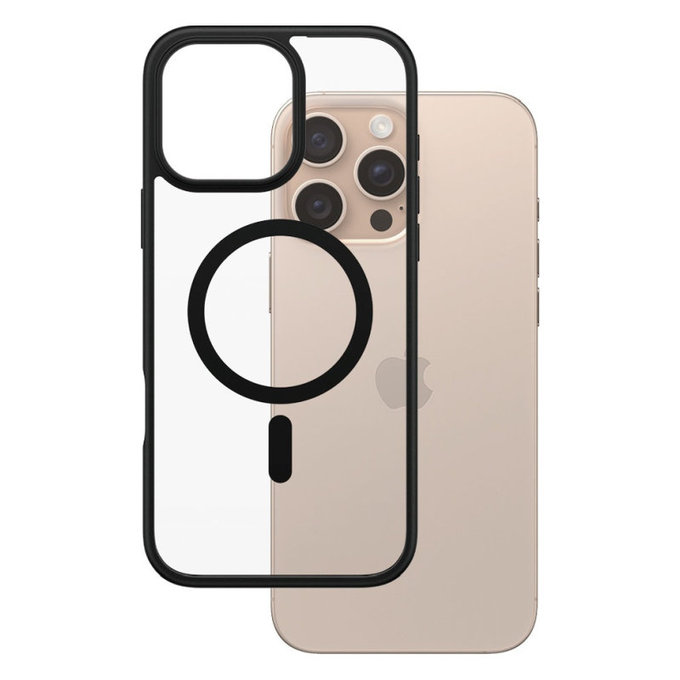 Maska HardCase s MagSafe za iPhone 16 Pro Max, crna, PanzerGlass