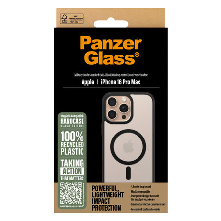 PanzerGlass - Maska HardCase sa MagSafe za iPhone 16 Pro Max, crno