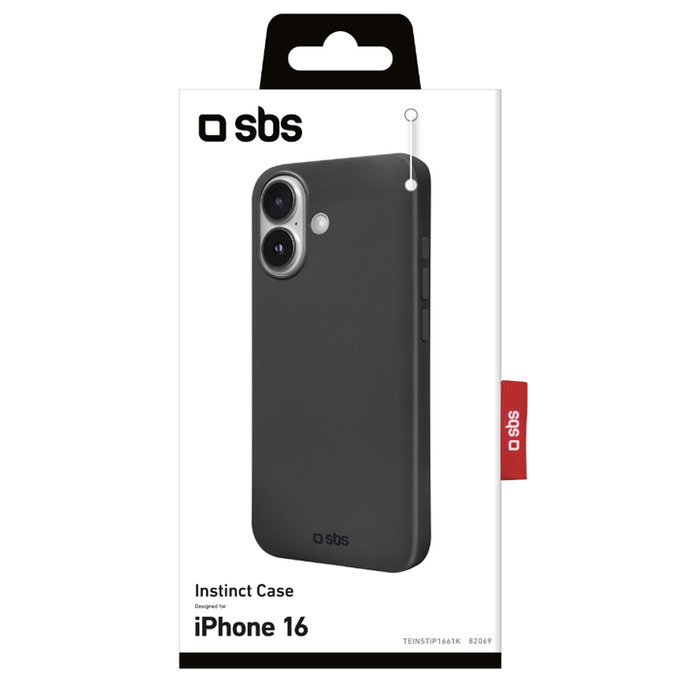 SBS - Maska Instinct za iPhone 16, crno