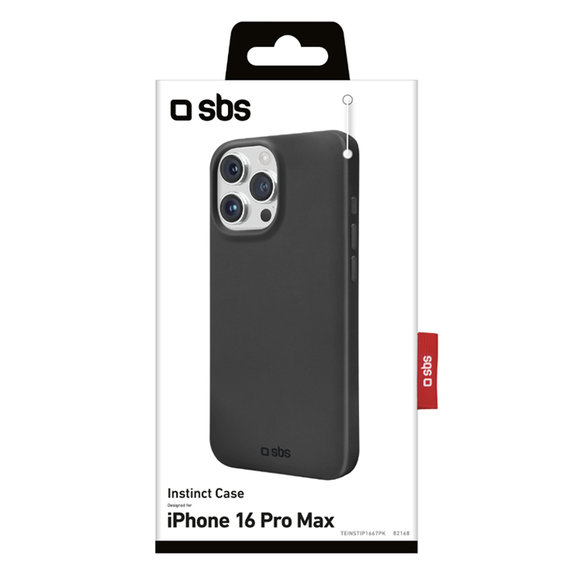 SBS - Maska Instinct za iPhone 16 Pro Max, crno